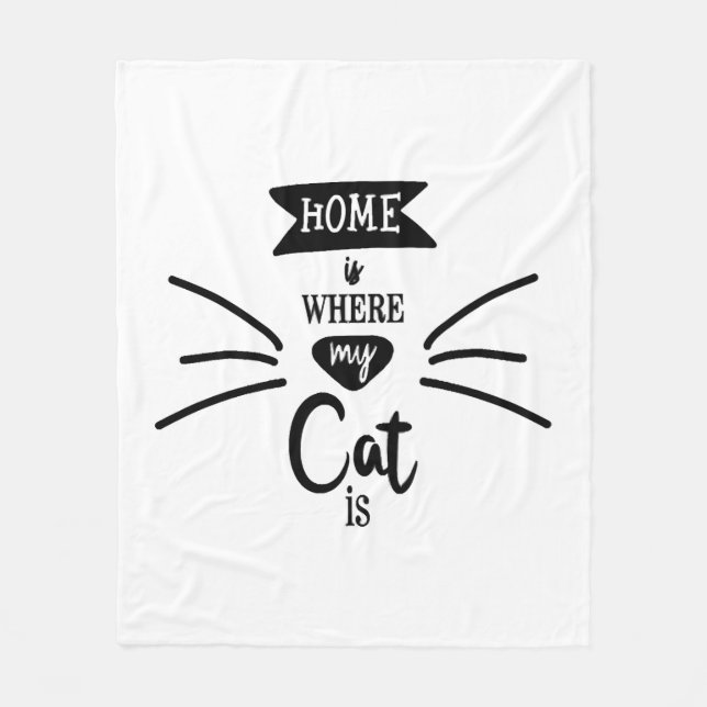Cat & Fun Cats Fleece Blanket (Front)
