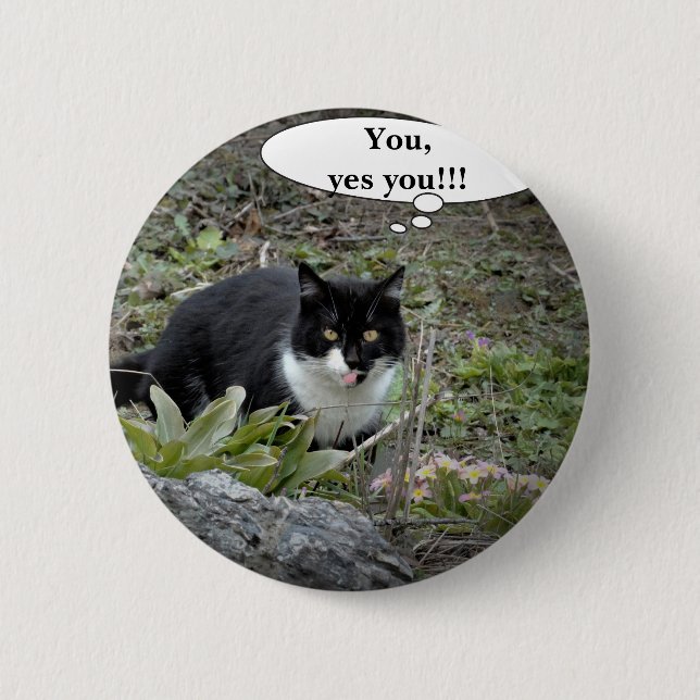 Cat Funnu Custom Round Badge (Front)