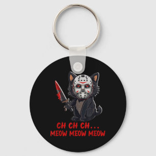 Cat Funny Animal Horror Movie Kitten Meow The Key Ring