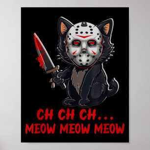 Cat Funny Animal Horror Movie Kitten Meow The Poster