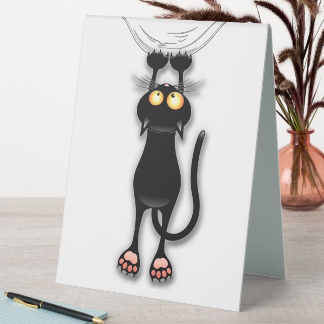 Cat funny Character Scratching Fabric (In SItu (Table))