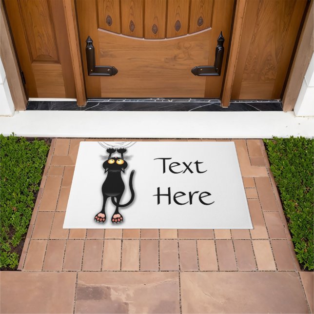 Cat funny Character Scratching Fabric Doormat (Outdoor)