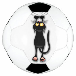 Cat funny Character Scratching Fabric Football