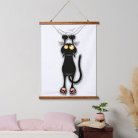 Cat funny Character Scratching Fabric