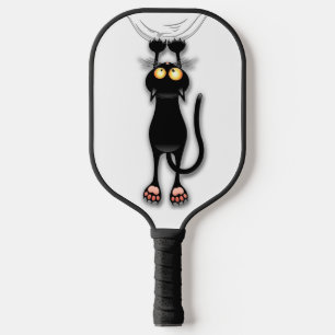 Cat funny Character Scratching Fabric Pickleball Paddle