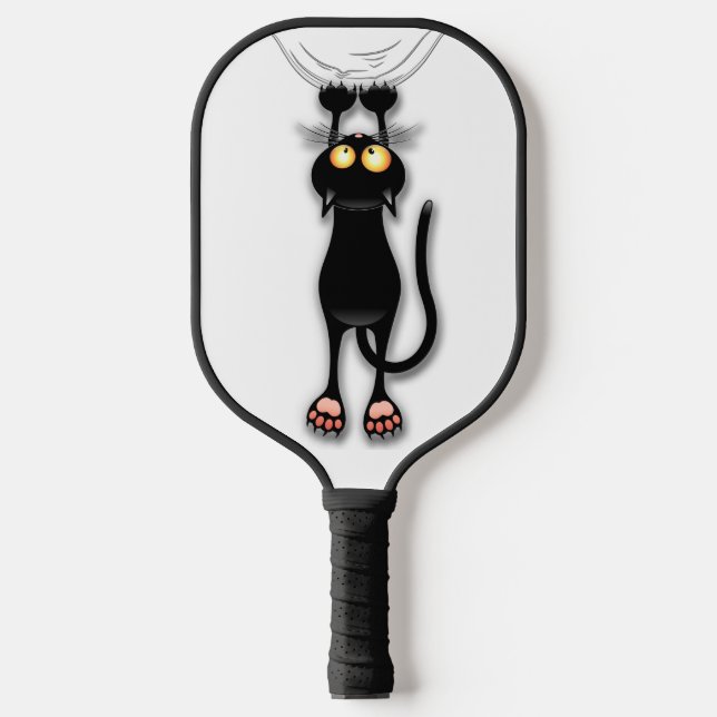 Cat funny Character Scratching Fabric Pickleball Paddle (Front)