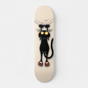 Cat funny Character Scratching Fabric Skateboard