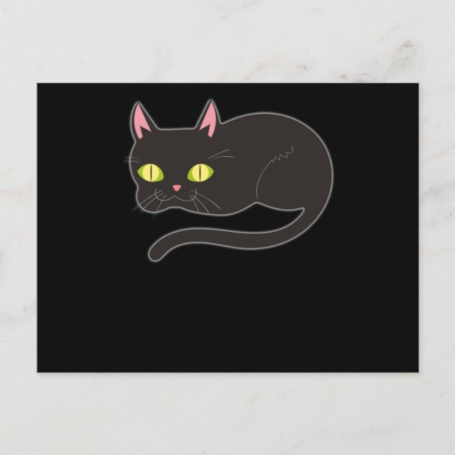 Cat Funny Design Cats Cute Paw Pet Animal Gift Postcard (Front)