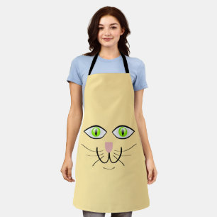Cat Funny Face Cartoon-29034 Apron