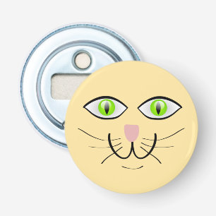 Cat Funny Face Cartoon-29034 Bottle Opener