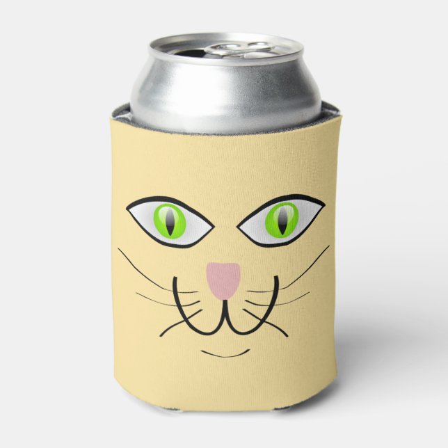 Cat Funny Face Cartoon-29034 Can Cooler (Can Front)