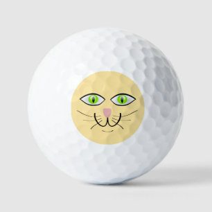 Cat Funny Face Cartoon-29034 Golf Balls