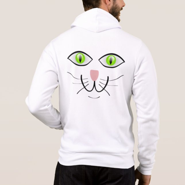 Cat Funny Face Cartoon-29034 Hoodie (Back)