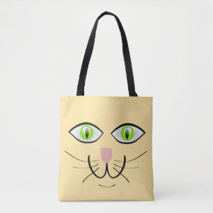 Cat Funny Face Cartoon-29034 Tote Bag