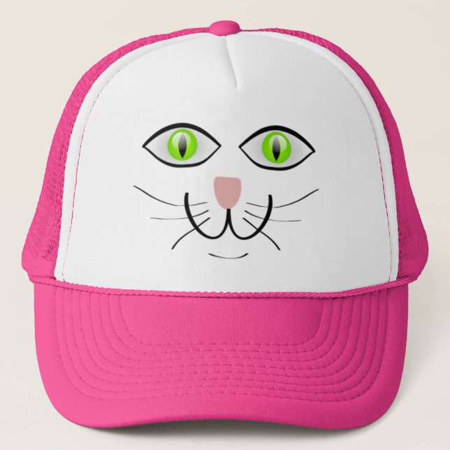 Cat Funny Face Cartoon-29034 Trucker Hat (Front)