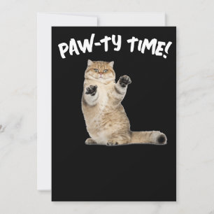 cat funny party Invitations