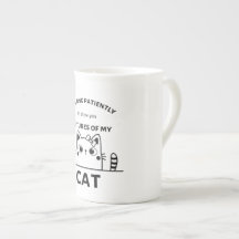 Cat funny quote mug