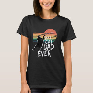 Cat Funny Retro Daddy Vintage Bump Fist Best Cat D T-Shirt