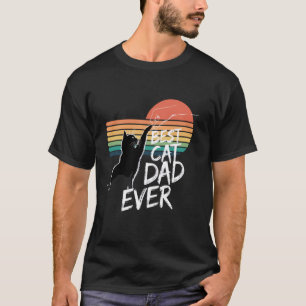 Cat Funny Retro Daddy Vintage Bump Fist Best Cat D T-Shirt