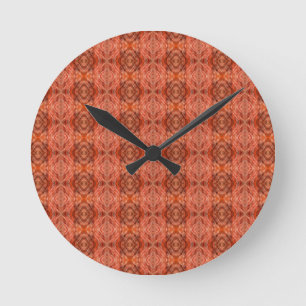 Cat fur pattern round clock
