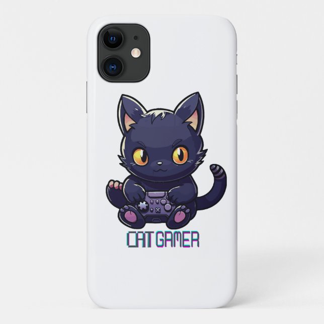 Cat Gamer Case-Mate iPhone Case (Back)