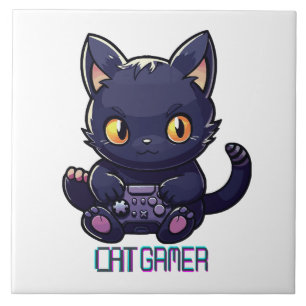 Cat Gamer Tile