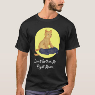 Cat Gaming Video Gamer Don't Bother Me Right Meow T-Shirt