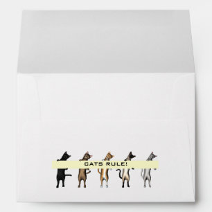 Cat Gang With Banner Envelopes