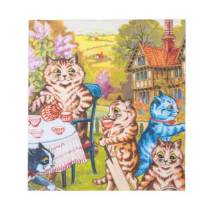 Cat Garden Party Notepad