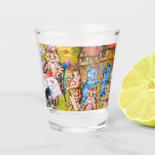 Cat Garden Party Shot Glass