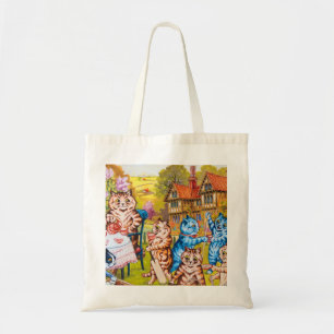Cat Garden Party Tote Bag