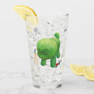 Cat Gardeners Green Topiary Animal Surreal Glass