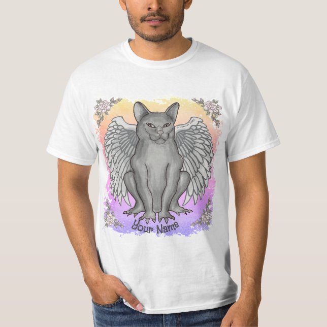 Cat Gargoyle  T-Shirt (Front)