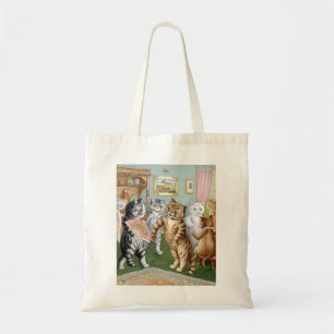 Cat Gathering, Louis Wain Tote Bag