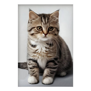 Cat Gaze Lost in Time Poster