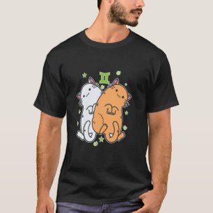 Cat Gemini Zodiac Sign T-Shirt