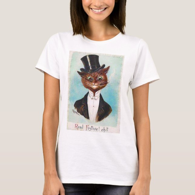 Cat Gentleman, Louis Wain T-Shirt (Front)