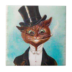 Cat Gentleman, Louis Wain Tile
