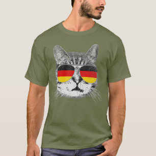 Cat  Germany German Flag Country Retro Funny Top