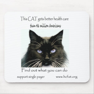 Cat gets better health care mouse mat