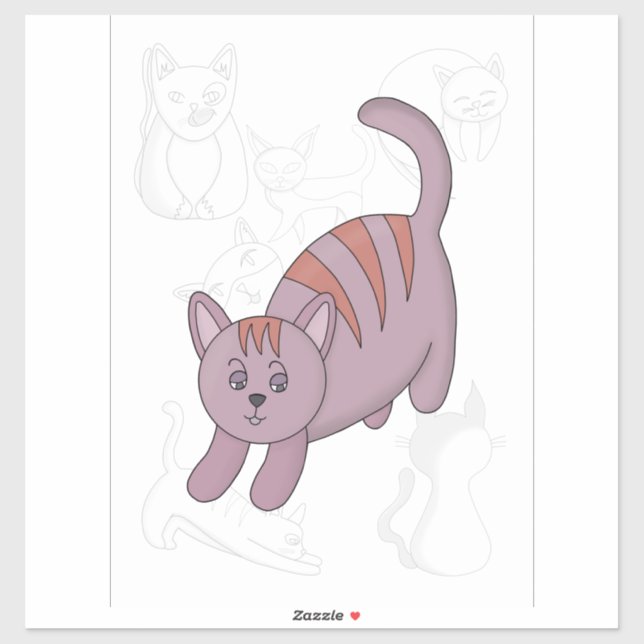 Cat getting ready to jump (Sheet)
