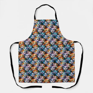 Cat Gift Cute Cat Faces Apron