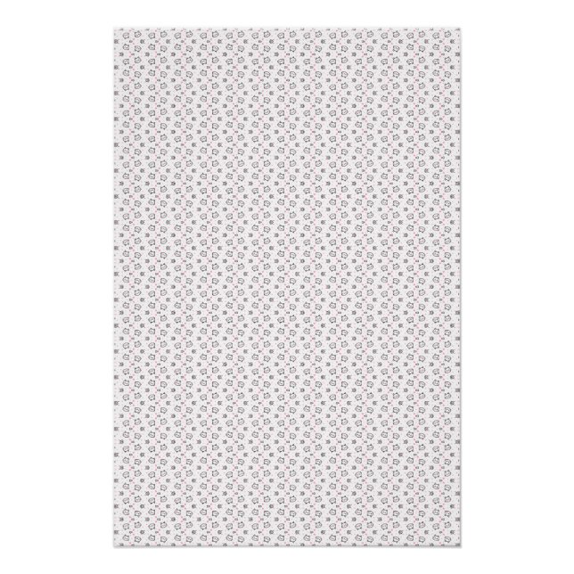 Cat Gift | Cute Cat Pattern Seamless Background Poster (Front)