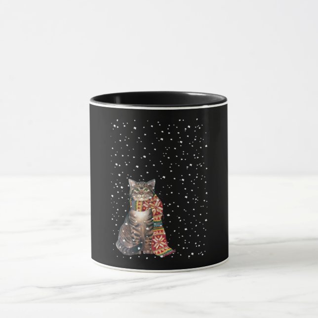 Cat Gift | Scarf The Cats Season Winter Mug (Center)