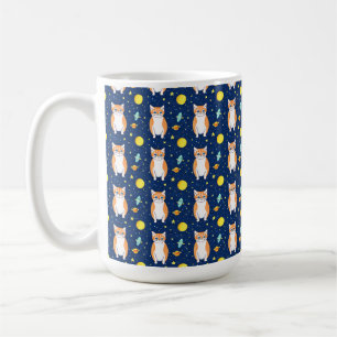 Cat Gift   Space Cat Pattern Graphic Coffee Mug