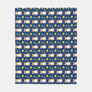 Cat Gift   Space Cat Pattern Graphic Fleece Blanket