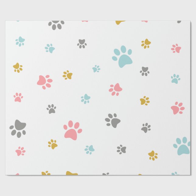 Cat gift wrapping paper (Flat)