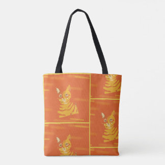 Cat Gingeer Artwork All Over Print Tote Bag