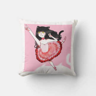 Cat Girl Ballerina Cushion