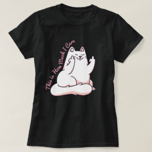 Cat Giving The Finger T-Shirt